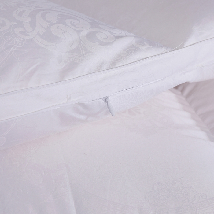 91家纺网 家纺一手货源 找家纺 呆头鹅羽绒工厂店2025新款150支全棉大提花羽绒被 白鹅绒鸭绒被子被芯羽绒工厂店 白色