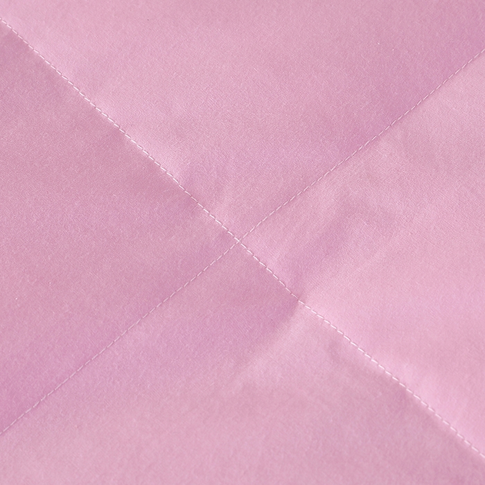 91家纺网 家纺一手货源 找家纺 呆头鹅羽绒工厂店 2025新款全棉防羽布羽绒被-标准款 白鹅绒鸭绒被子被芯羽绒工厂店 粉色