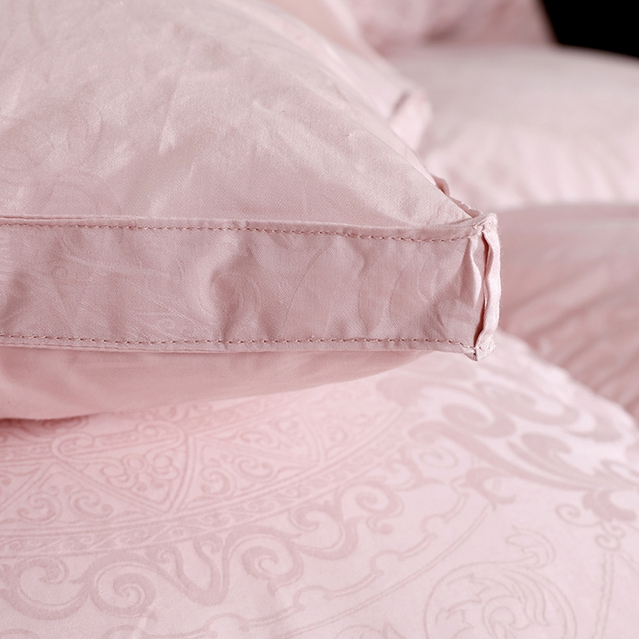 91家纺网 家纺一手货源 找家纺 呆头鹅羽绒工厂店2025新款150支全棉大提花羽绒被 白鹅绒鸭绒被子被芯羽绒工厂店 豆沙