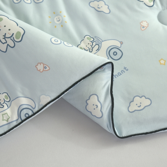 91家纺网 家纺一手货源 找家纺  （爆款花型 长期款 不断货）幼儿园宝宝婴儿被子儿童夏凉被牛奶针织棉夏凉被大豆被夏被空调被春秋被冬被 M系列--汽车小象