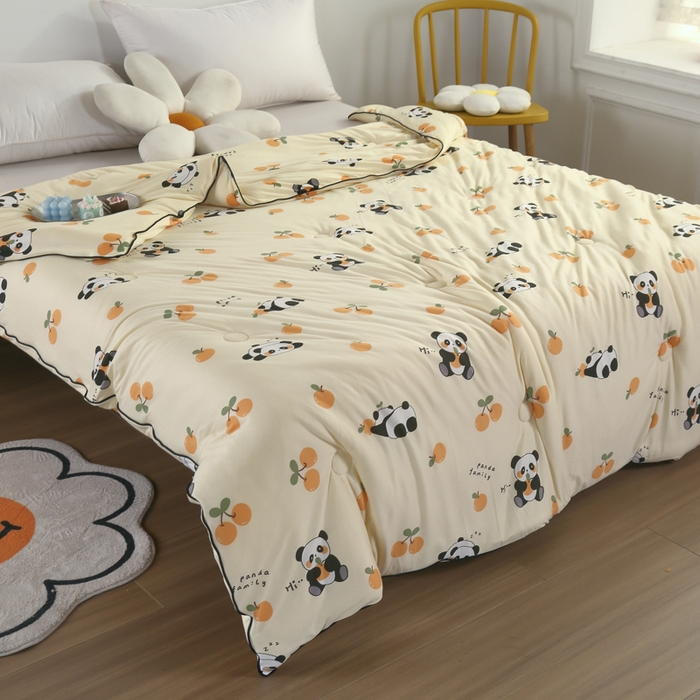 91家纺网 家纺一手货源 找家纺  （爆款花型 长期款 不断货）幼儿园宝宝婴儿被子儿童夏凉被牛奶针织棉夏凉被大豆被夏被空调被春秋被冬被 M系列--熊宝宝