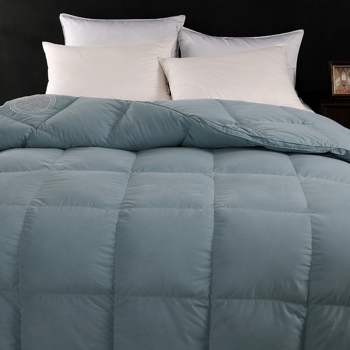 91家纺网 家纺一手货源 找家纺 （总）呆头鹅羽绒工厂店 2025新款100支全棉磨毛刺绣款羽绒被 白鹅绒鸭绒被子被芯羽绒工厂店