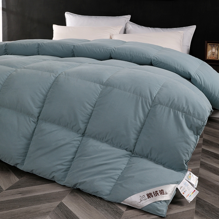 91家纺网 家纺一手货源 找家纺 （总）呆头鹅羽绒工厂店 2025新款100支全棉磨毛刺绣款羽绒被 白鹅绒鸭绒被子被芯羽绒工厂店