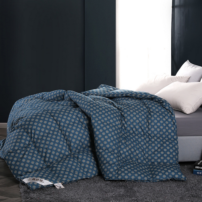 91家纺网 家纺一手货源 找家纺 （总）呆头鹅羽绒工厂店 2025新款100支全棉印花羽绒被 白鹅绒鸭绒被子被芯羽绒工厂店