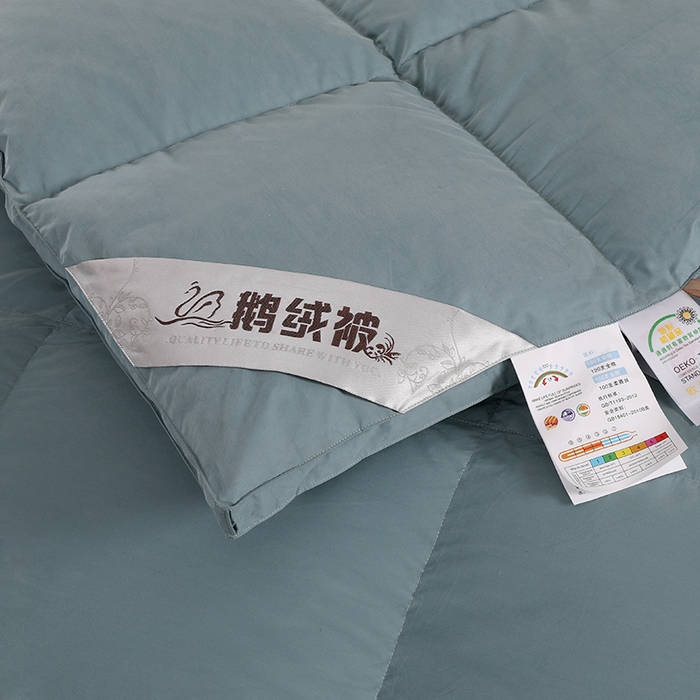 91家纺网 家纺一手货源 找家纺 （总）呆头鹅羽绒工厂店 2025新款100支全棉磨毛刺绣款羽绒被 白鹅绒鸭绒被子被芯羽绒工厂店