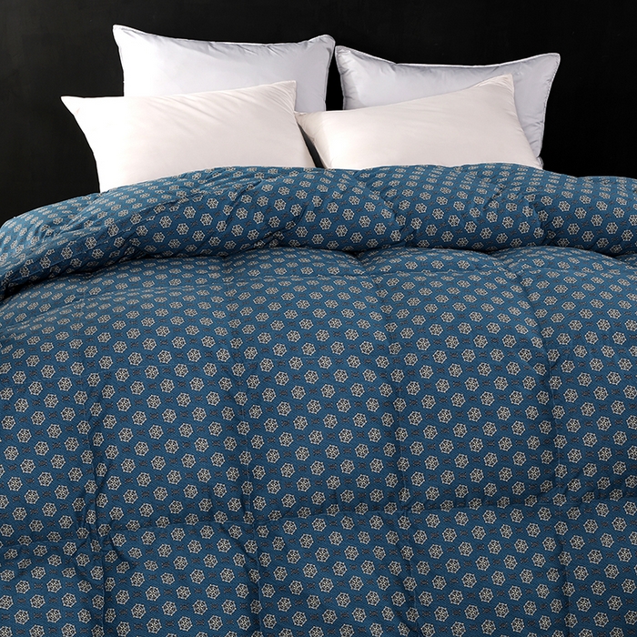 91家纺网 家纺一手货源 找家纺 （总）呆头鹅羽绒工厂店 2025新款100支全棉印花羽绒被 白鹅绒鸭绒被子被芯羽绒工厂店