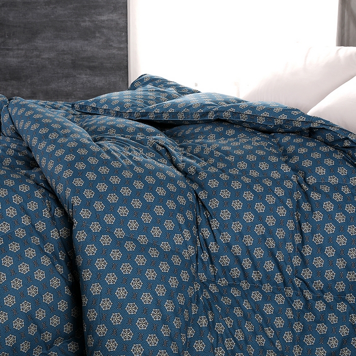 91家纺网 家纺一手货源 找家纺 （总）呆头鹅羽绒工厂店 2025新款100支全棉印花羽绒被 白鹅绒鸭绒被子被芯羽绒工厂店