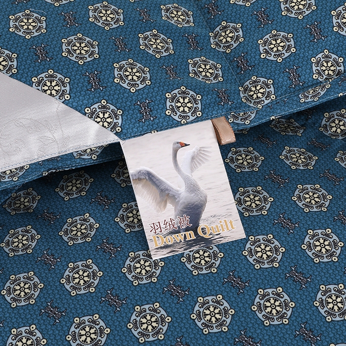 91家纺网 家纺一手货源 找家纺 （总）呆头鹅羽绒工厂店 2025新款100支全棉印花羽绒被 白鹅绒鸭绒被子被芯羽绒工厂店