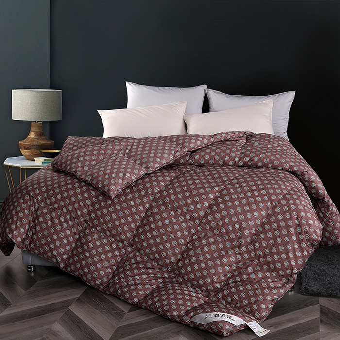 91家纺网 家纺一手货源 找家纺 （总）呆头鹅羽绒工厂店 2025新款100支全棉印花羽绒被 白鹅绒鸭绒被子被芯羽绒工厂店