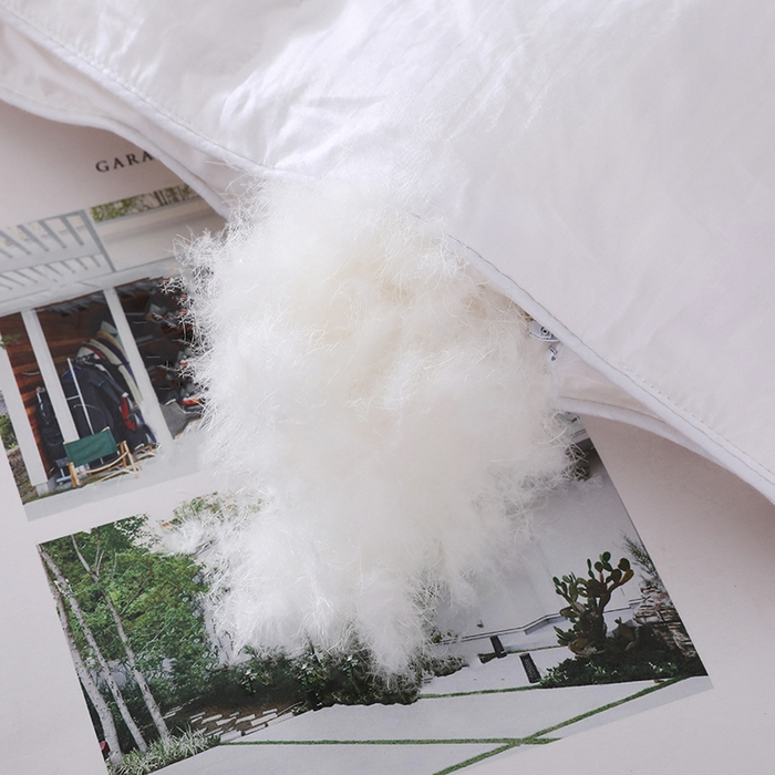 91家纺网 家纺一手货源 找家纺 呆头鹅羽绒工厂店 2025新款100支全棉缎纹羽绒被 白鹅绒鸭绒被子被芯羽绒工厂店 白色缎纹