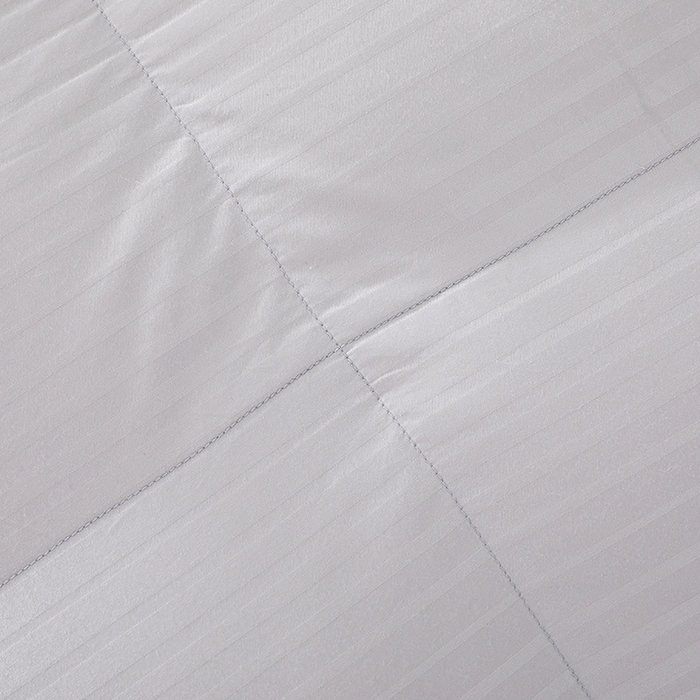 91家纺网 家纺一手货源 找家纺 呆头鹅羽绒工厂店 2025新款100支全棉缎纹羽绒被 白鹅绒鸭绒被子被芯羽绒工厂店 灰色缎纹