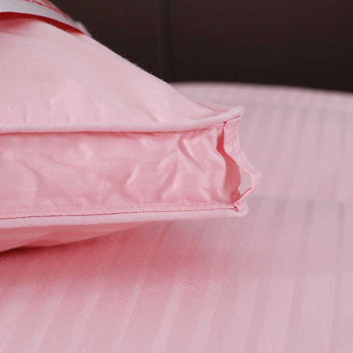 91家纺网 家纺一手货源 找家纺 呆头鹅羽绒工厂店 2025新款100支全棉缎纹羽绒被 白鹅绒鸭绒被子被芯羽绒工厂店 粉色缎纹