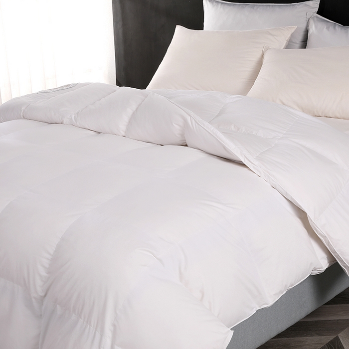 91家纺网 家纺一手货源 找家纺 呆头鹅羽绒工厂店 2025新款100支全棉磨毛刺绣款羽绒被 白鹅绒鸭绒被子被芯羽绒工厂店 白色