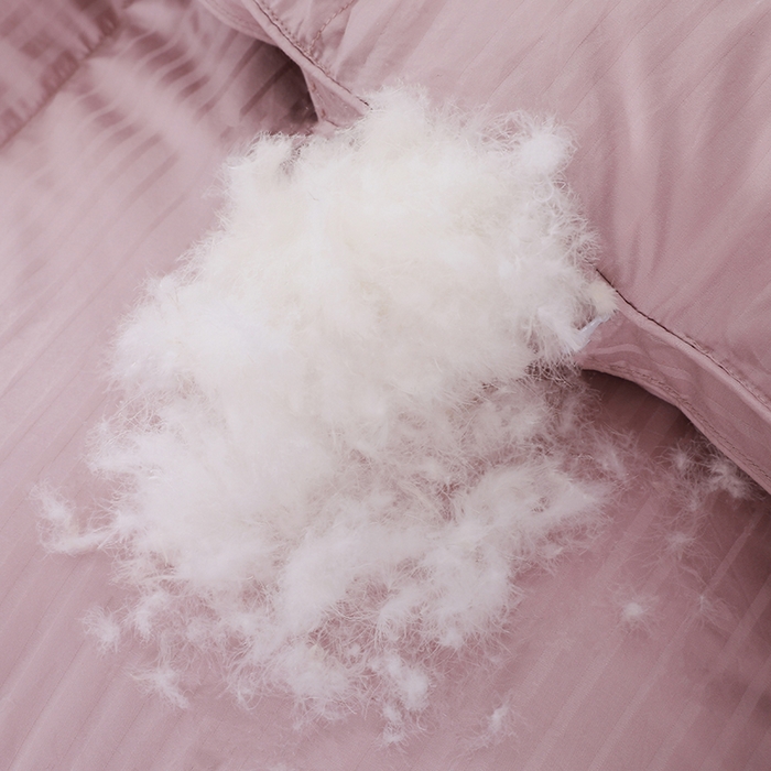 91家纺网 家纺一手货源 找家纺 呆头鹅羽绒工厂店 2025新款100支全棉缎纹羽绒被 白鹅绒鸭绒被子被芯羽绒工厂店 豆沙缎纹