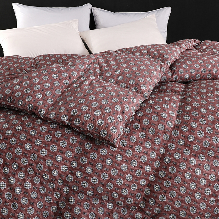 91家纺网 家纺一手货源 找家纺 呆头鹅羽绒工厂店 2025新款100支全棉印花羽绒被 白鹅绒鸭绒被子被芯羽绒工厂店 尼克西红