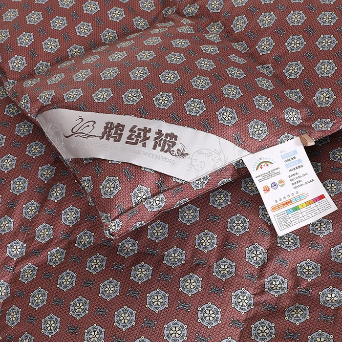 91家纺网 家纺一手货源 找家纺 呆头鹅羽绒工厂店 2025新款100支全棉印花羽绒被 白鹅绒鸭绒被子被芯羽绒工厂店 尼克西红