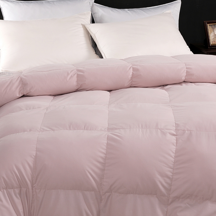 91家纺网 家纺一手货源 找家纺 呆头鹅羽绒工厂店 2025新款100支全棉磨毛刺绣款羽绒被 白鹅绒鸭绒被子被芯羽绒工厂店 豆沙