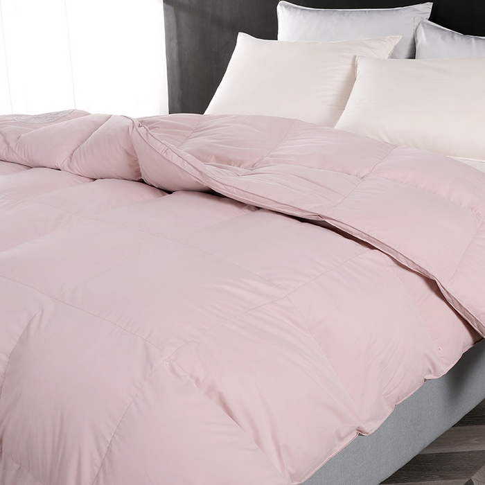 91家纺网 家纺一手货源 找家纺 呆头鹅羽绒工厂店 2025新款100支全棉磨毛刺绣款羽绒被 白鹅绒鸭绒被子被芯羽绒工厂店 豆沙