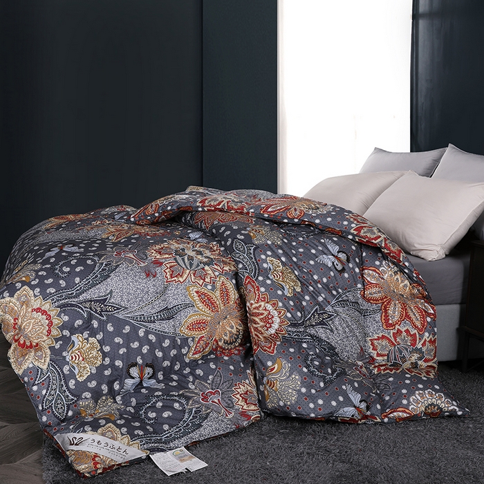 91家纺网 家纺一手货源 找家纺 呆头鹅羽绒工厂店 2025新款100支全棉印花羽绒被 白鹅绒鸭绒被子被芯羽绒工厂店 梦蝶