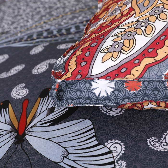 91家纺网 家纺一手货源 找家纺 呆头鹅羽绒工厂店 2025新款100支全棉印花羽绒被 白鹅绒鸭绒被子被芯羽绒工厂店 梦蝶