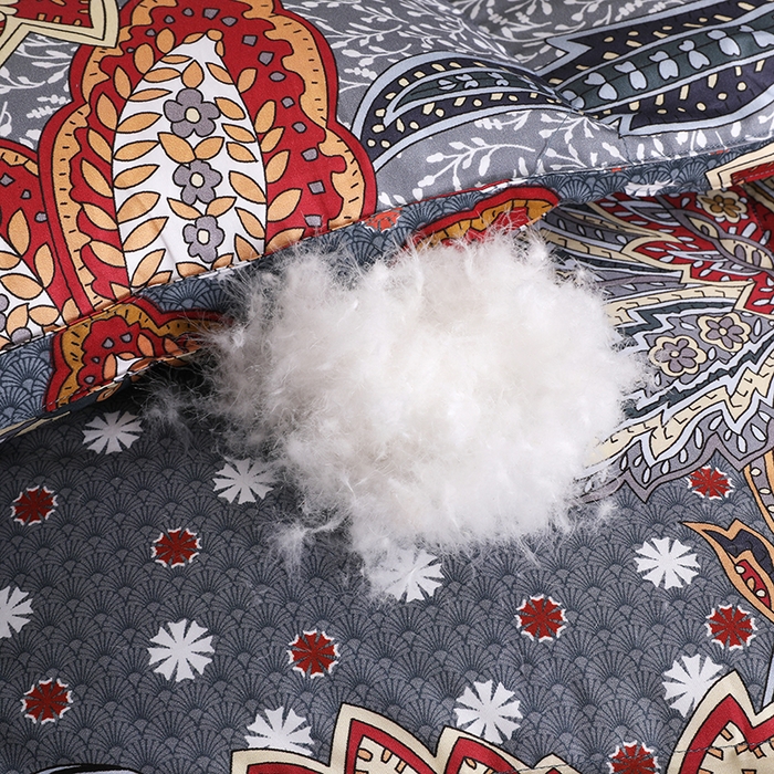 91家纺网 家纺一手货源 找家纺 呆头鹅羽绒工厂店 2025新款100支全棉印花羽绒被 白鹅绒鸭绒被子被芯羽绒工厂店 梦蝶