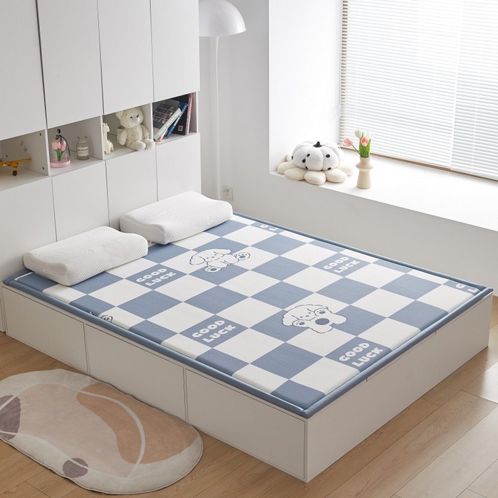 91家纺网 家纺一手货源 找家纺 （总）薇梦蚊帐 2025新款凉感丝印花地垫爬爬垫儿童垫学生垫