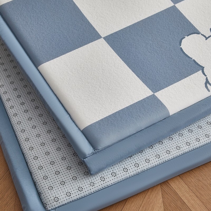 91家纺网 家纺一手货源 找家纺 （总）薇梦蚊帐 2025新款凉感丝印花地垫爬爬垫儿童垫学生垫