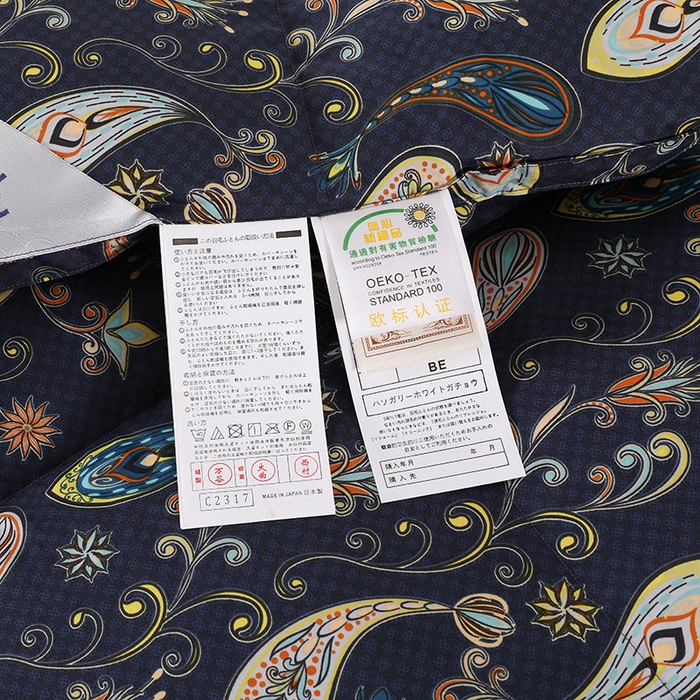 91家纺网 家纺一手货源 找家纺 呆头鹅羽绒工厂店 2025新款100支全棉印花羽绒被 白鹅绒鸭绒被子被芯羽绒工厂店 小轻奢宝石蓝