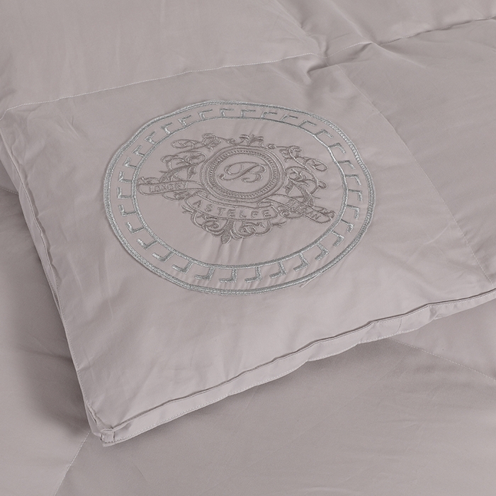 91家纺网 家纺一手货源 找家纺 呆头鹅羽绒工厂店 2025新款100支全棉磨毛刺绣款羽绒被 白鹅绒鸭绒被子被芯羽绒工厂店 灰色