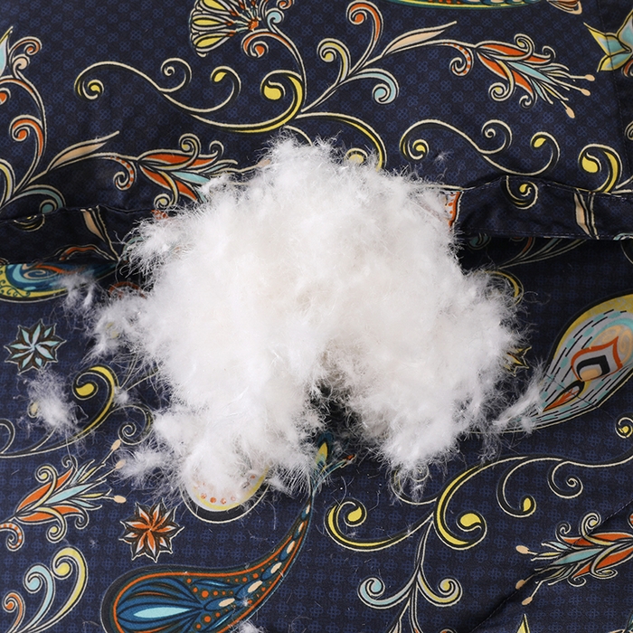 91家纺网 家纺一手货源 找家纺 呆头鹅羽绒工厂店 2025新款100支全棉印花羽绒被 白鹅绒鸭绒被子被芯羽绒工厂店 小轻奢宝石蓝