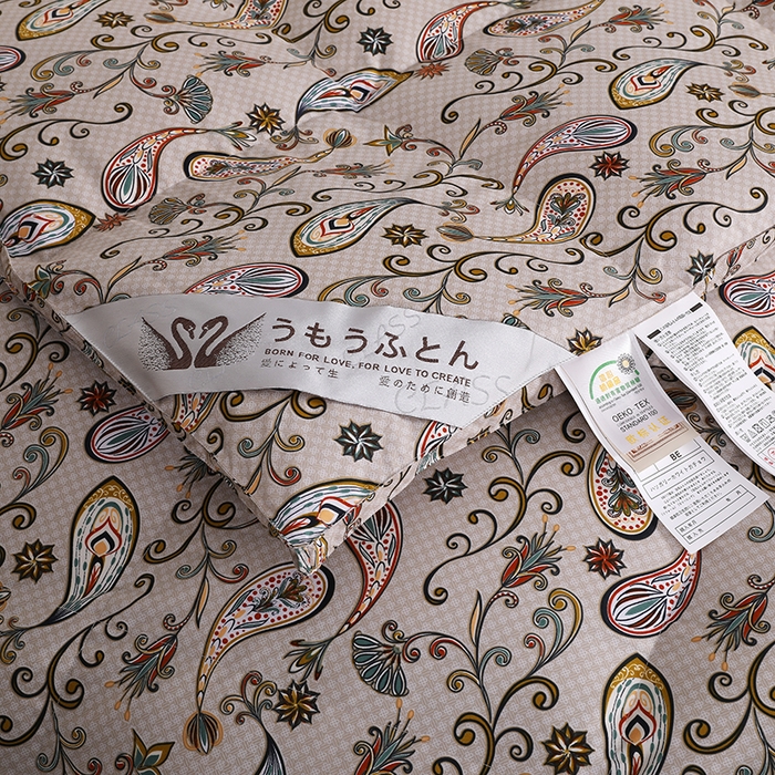 91家纺网 家纺一手货源 找家纺 呆头鹅羽绒工厂店 2025新款100支全棉印花羽绒被 白鹅绒鸭绒被子被芯羽绒工厂店 小轻奢米黄