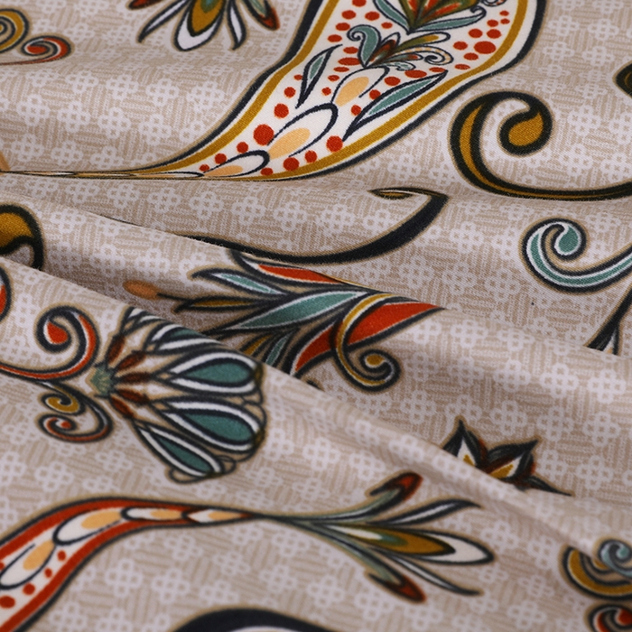 91家纺网 家纺一手货源 找家纺 呆头鹅羽绒工厂店 2025新款100支全棉印花羽绒被 白鹅绒鸭绒被子被芯羽绒工厂店 小轻奢米黄