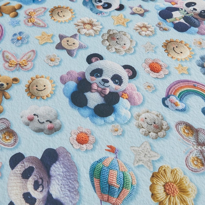 91家纺网 家纺一手货源 找家纺 薇梦蚊帐 2025新款凉感丝印花地垫 浪漫熊宝