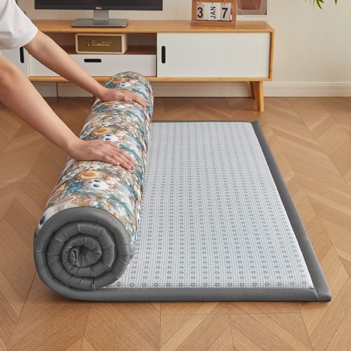 91家纺网 家纺一手货源 找家纺 薇梦蚊帐 2025新款凉感丝印花地垫 萌萌兔