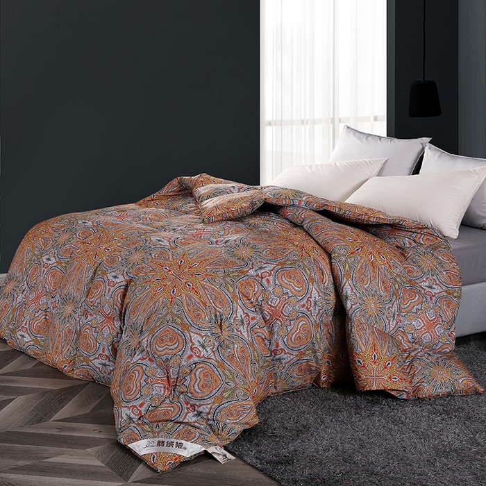 91家纺网 家纺一手货源 找家纺 （总）呆头鹅羽绒工厂店 2025新款100支柔塞丝印花羽绒被 白鹅绒鸭绒被子被芯羽绒工厂店