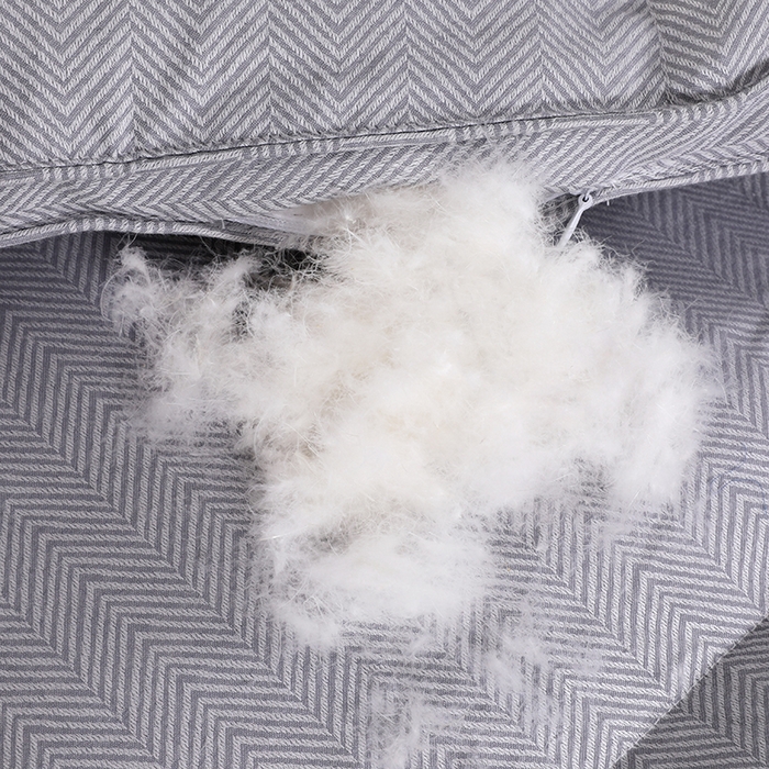 91家纺网 家纺一手货源 找家纺 （总）呆头鹅羽绒工厂店 2025新款80支羊绒棉千鸟格羽绒被 白鹅绒鸭绒被子被芯羽绒工厂店