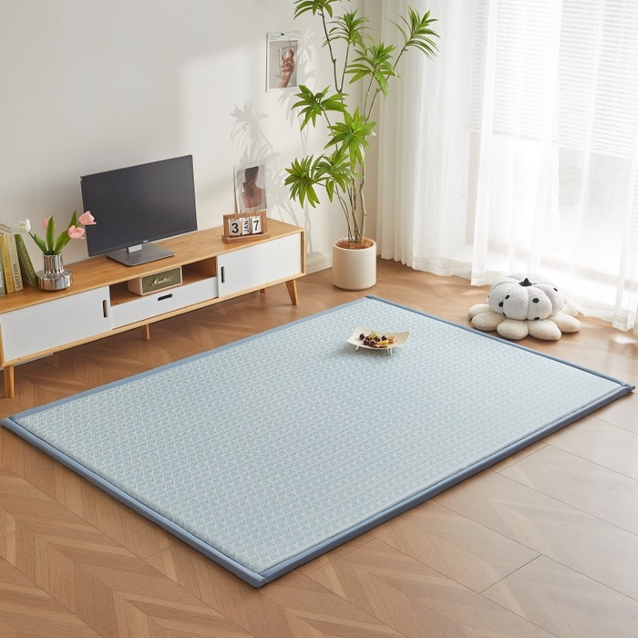 91家纺网 家纺一手货源 找家纺 薇梦蚊帐 2025新款凉感丝印花地垫 青春岁月