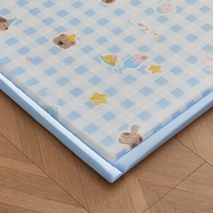 91家纺网 家纺一手货源 找家纺 薇梦蚊帐 2025新款凉感丝印花地垫 甜梦小熊