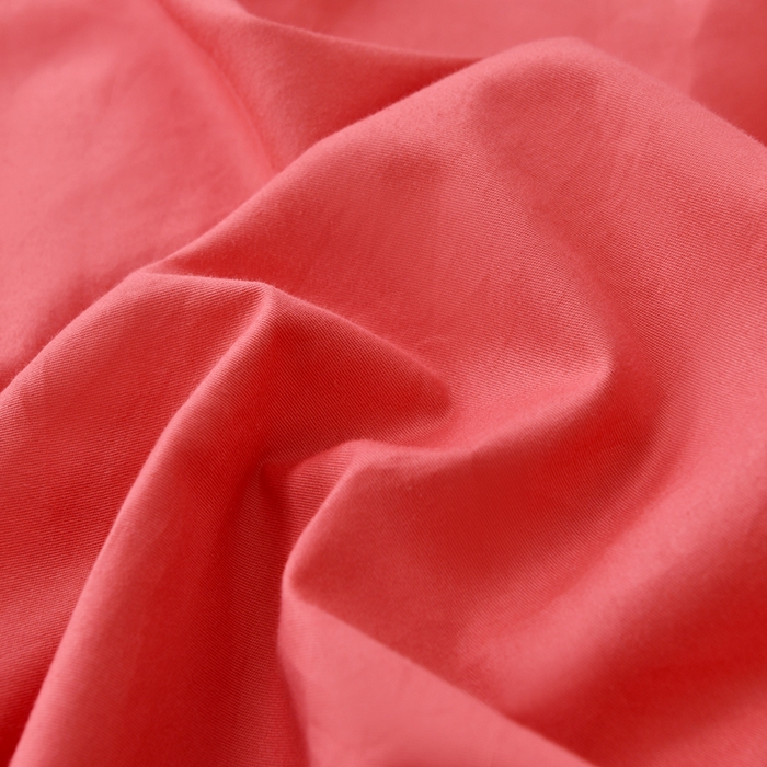 91家纺网 家纺一手货源 找家纺 宇彬家纺 2025新款直播热款13374全棉母婴级绣花字母款被套床单纯色重工清新四件套贡缎新疆长绒 Min-宝石红