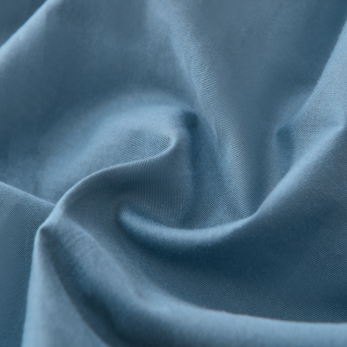 91家纺网 家纺一手货源 找家纺 宇彬家纺 2025新款直播热款13374全棉母婴级绣花字母款被套床单纯色重工清新四件套贡缎新疆长绒 Min-宾利蓝