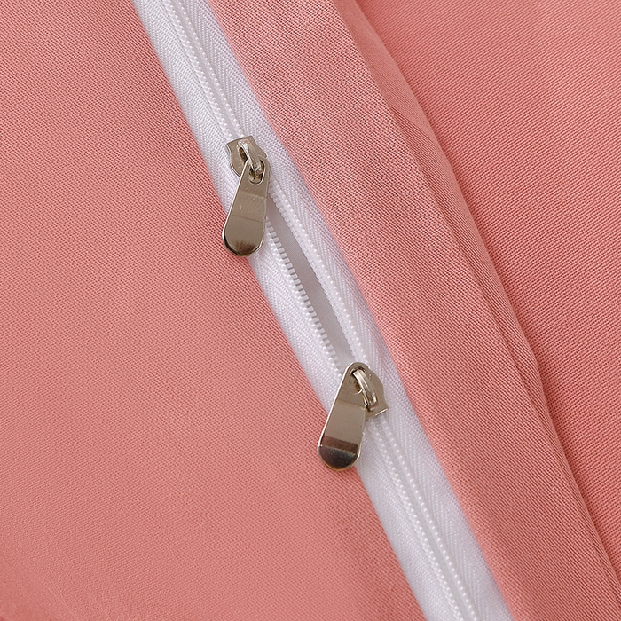 91家纺网 家纺一手货源 找家纺 宇彬家纺 2025新款直播热款13374全棉母婴级绣花字母款被套床单纯色重工清新四件套贡缎新疆长绒 Min-奶油粉