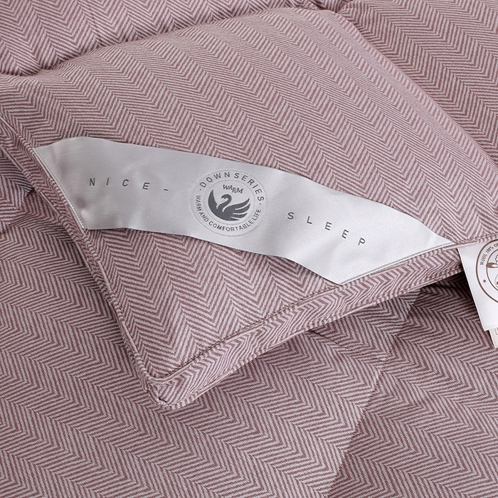 91家纺网 家纺一手货源 找家纺 呆头鹅羽绒工厂店 2025新款80支羊绒棉千鸟格羽绒被 白鹅绒鸭绒被子被芯羽绒工厂店 西红千鸟格