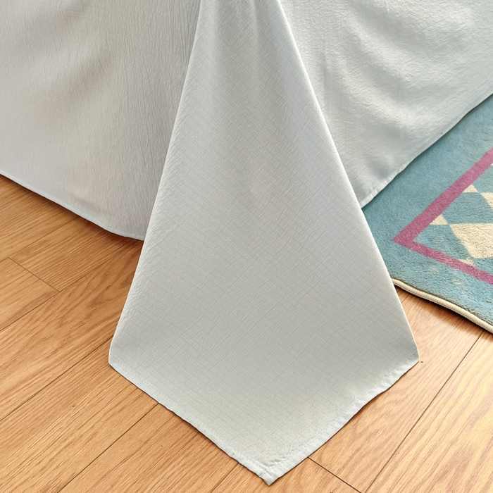 91家纺网 家纺一手货源 找家纺 玉海棠家纺 2025新款云感云感双层纱皱皱纱全棉花边款夏被四件套 米奇