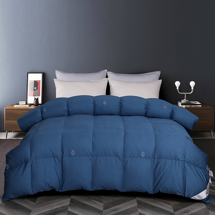 91家纺网 家纺一手货源 找家纺 （总）呆头鹅羽绒工厂店 2025新款80支全棉苏绣提花羽绒被 白鹅绒鸭绒被子被芯羽绒工厂店