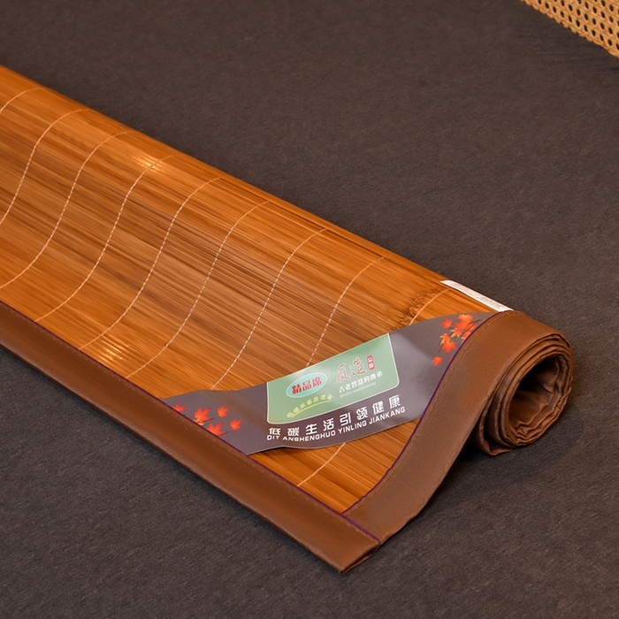 91家纺网 家纺一手货源 找家纺 苏迪网销供货 2025新款竹韵清凉国风水墨碳化竹席 水墨碳化直筒款