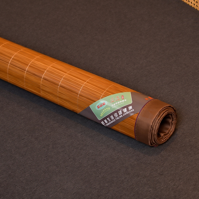 91家纺网 家纺一手货源 找家纺 苏迪网销供货 2025新款竹韵清凉国风水墨碳化竹席 水墨碳化直筒款