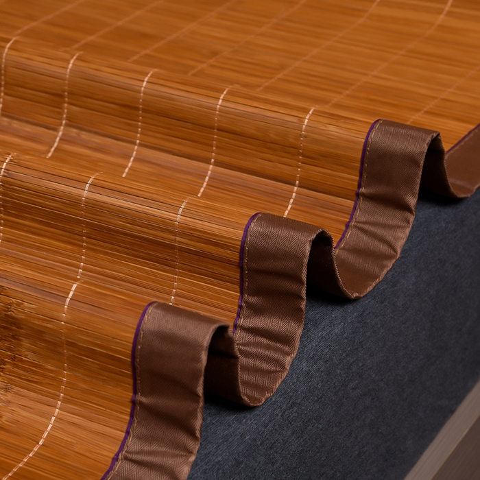 91家纺网 家纺一手货源 找家纺 苏迪网销供货 2025新款竹韵清凉国风水墨碳化竹席 水墨碳化直筒款