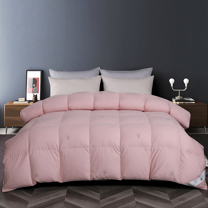 91家纺网 家纺一手货源 找家纺 （总）呆头鹅羽绒工厂店 2025新款80支全棉苏绣提花羽绒被 白鹅绒鸭绒被子被芯羽绒工厂店