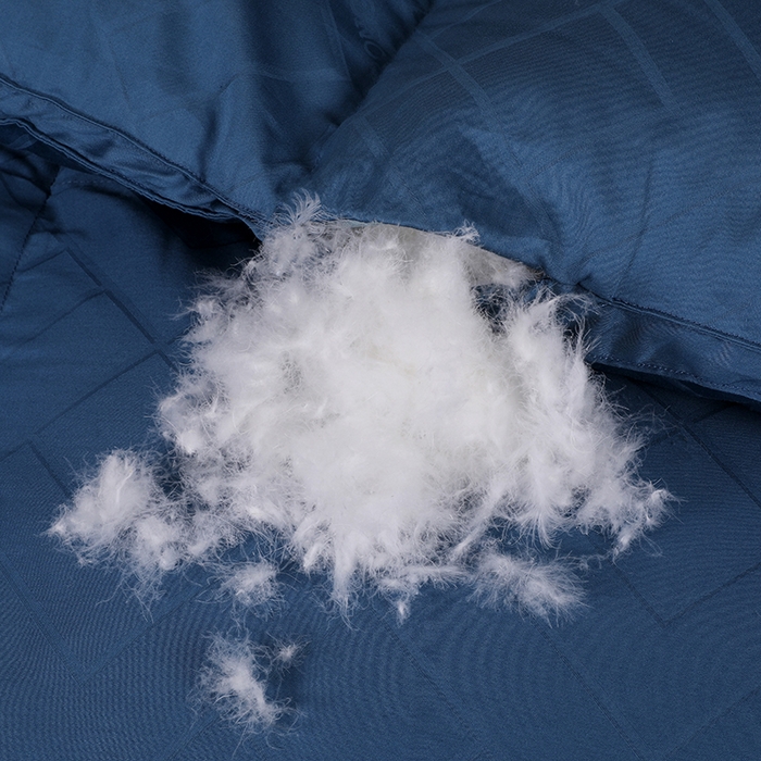 91家纺网 家纺一手货源 找家纺 呆头鹅羽绒工厂店 2025新款80支全棉苏绣提花羽绒被 白鹅绒鸭绒被子被芯羽绒工厂店 宝蓝