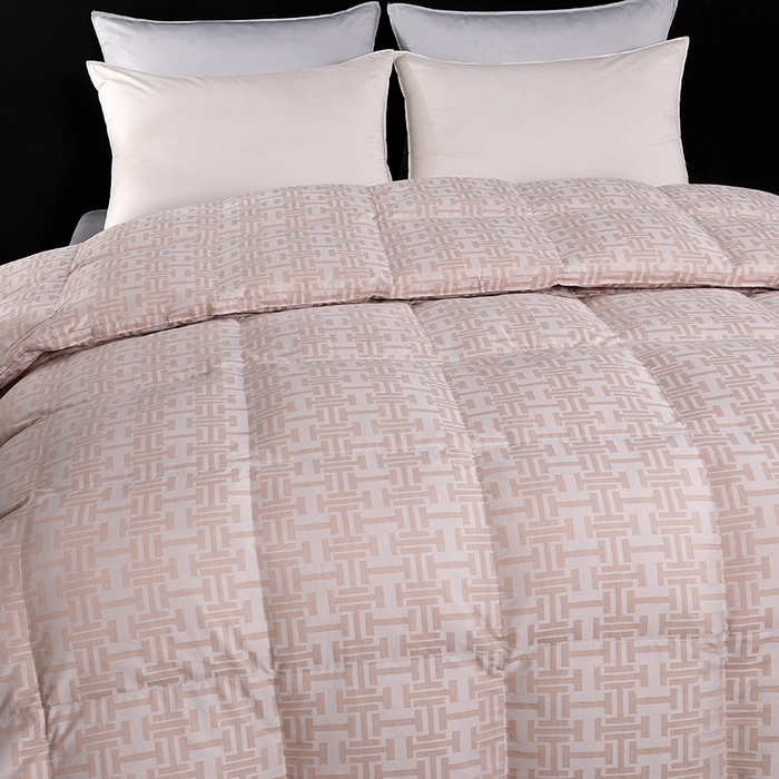 91家纺网 家纺一手货源 找家纺 呆头鹅羽绒工厂店 2025新款80支丝光棉彩棉羽绒被 白鹅绒鸭绒被子被芯羽绒工厂店 巴洛特格子卡其